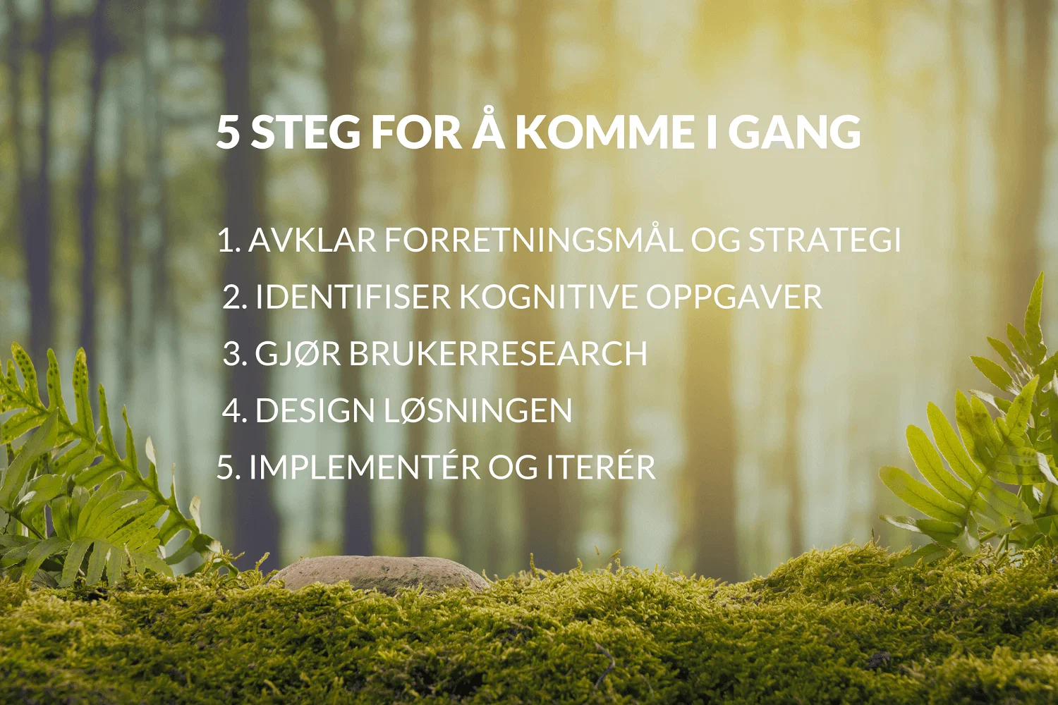 5 steg for hvordan du kan komme i gang med AI-produkter. 5 steg for hvordan du kan komme i gang med AI-produkter.