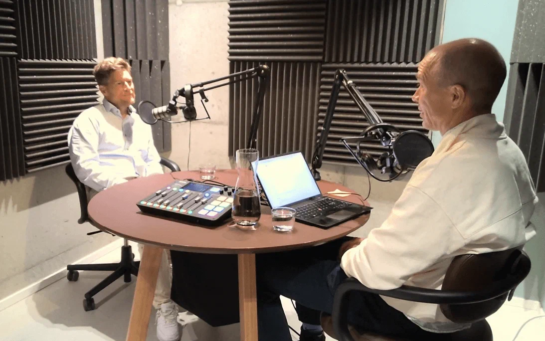 Magne Bakkeli og Eystein Kleivenes spiller inn podcast Magne Bakkeli og Eystein Kleivenes spiller inn podcast
